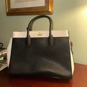 Kate Spade Black and Cream Satchel
